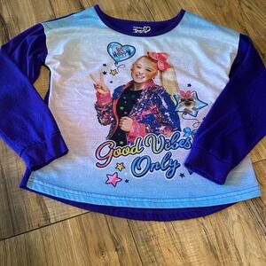 Nickelodeon JoJo Siwa Good Vibes Only Long Sleeve Shirt - Kids‎ Size 6/6X
